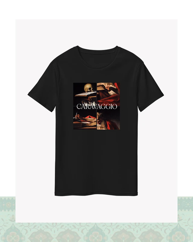 تیشرت کاراواجو Caravaggio – Saint Jerome Writing - سفید-Basic - S