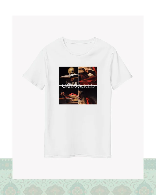 تیشرت کاراواجو Caravaggio – Saint Jerome Writing - مشکی-Basic در دیارلند
