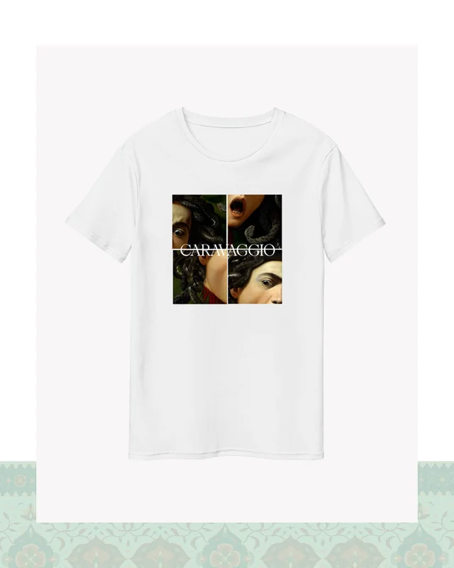 تیشرت کاراواجو Caravaggio – Medusa - سفید-Oversized در دیارلند