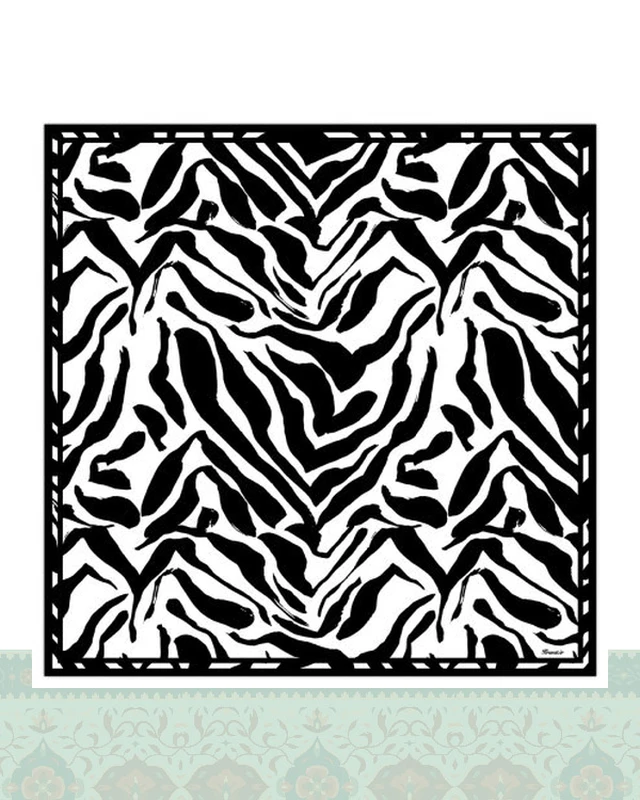 دستمال سر و گردن طرح زبرا - 50x50 سانتیمترمربع