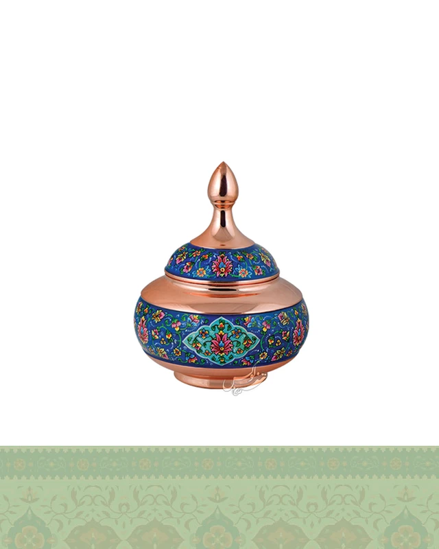 قندان مس و پرداز بزرگ بزرگ