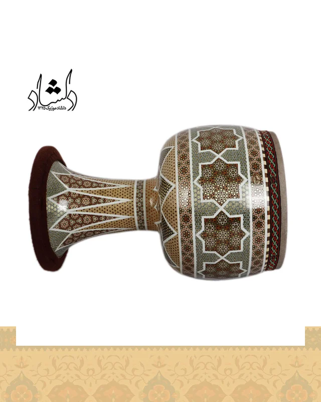 ارسال و فروش تنبک حلمی مدل خاتم کاری در خارج از کشور