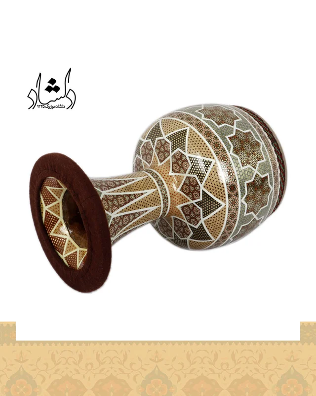 خرید تنبک حلمی مدل خاتم کاری ارزی