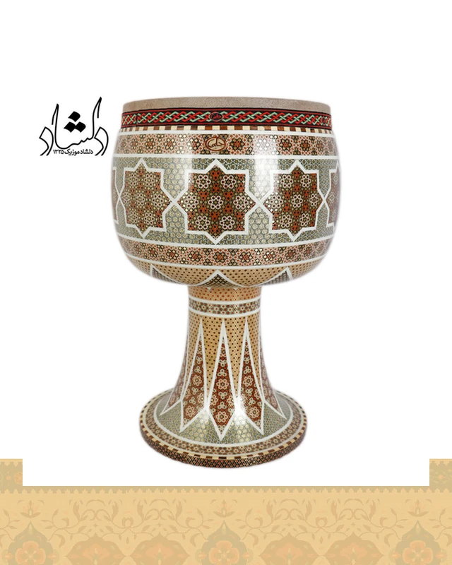 تنبک حلمی مدل خاتم کاری