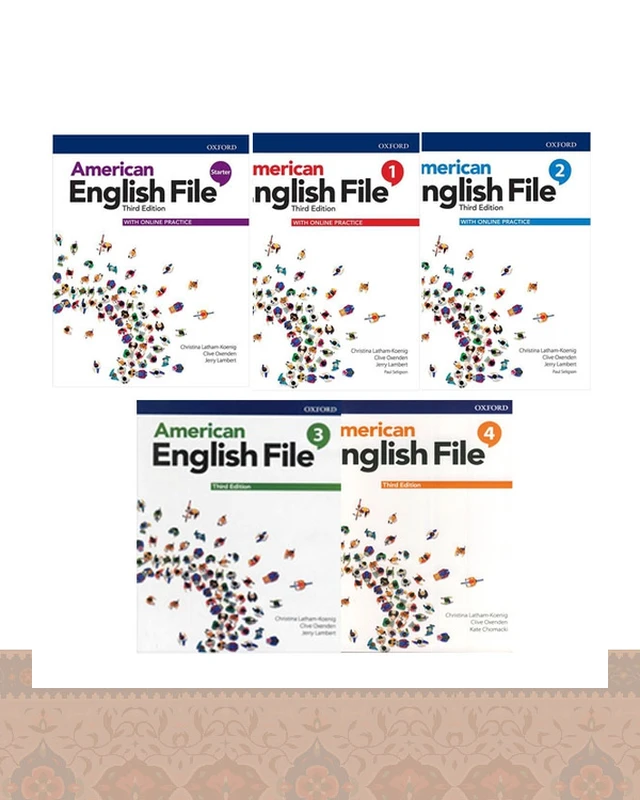 سری 5 جلدی امریکن انگلیش فایل ویرایش سوم American English File Third Edition Book Series