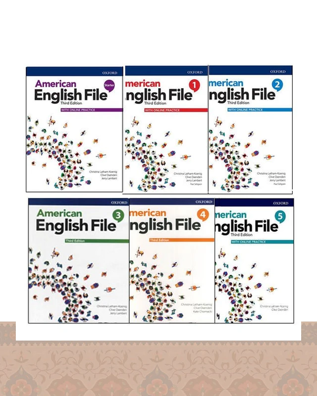 کتاب امریکن انگلیش فایل ویرایش سوم American English File 3rd Edition مجموعه شش جلدی