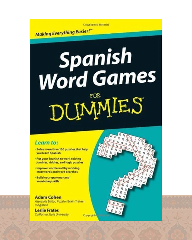کتاب اسپنیش ورد گیمز فور دامیز  Spanish Word Games For Dummies