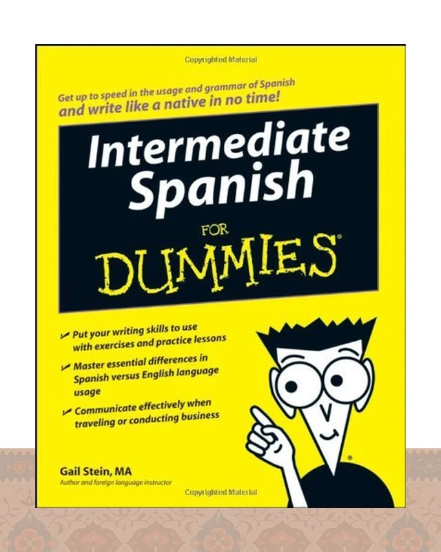 کتاب اسپانیایی اینترمدیت اسپنیش فور دامیز Intermediate Spanish For Dummies