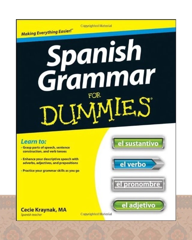 کتاب اسپنیش گرمر فور دامیز Spanish Grammar For Dummies